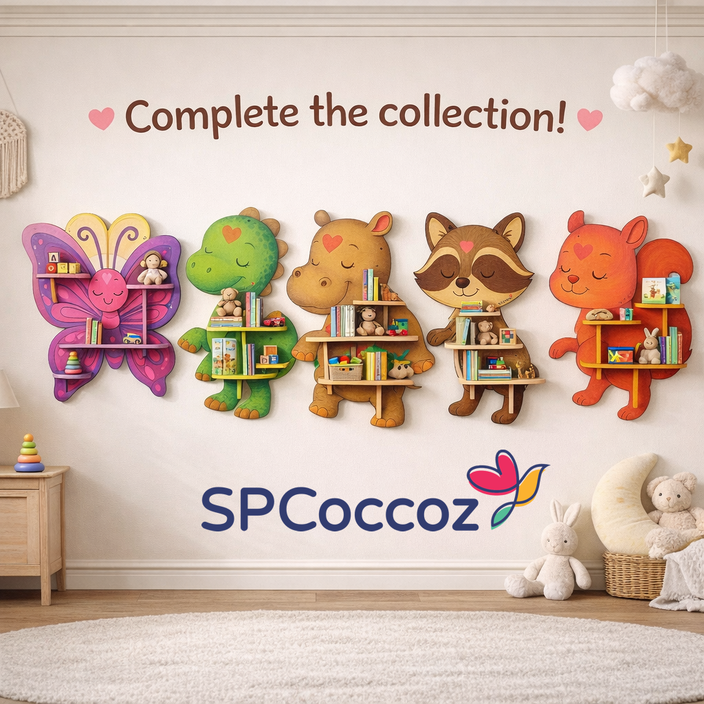 Coordinated collection of design-led home and kids products on display